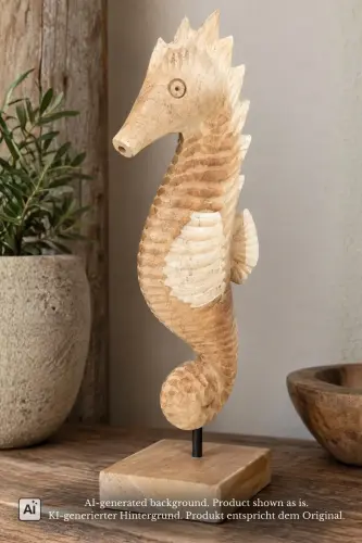 Product image of the product “Seahorse, 30 cm Height, Teak Wood, Natural ”